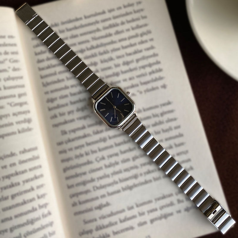 Watch of you Siyah Kadran Gümüş Kadın Saati